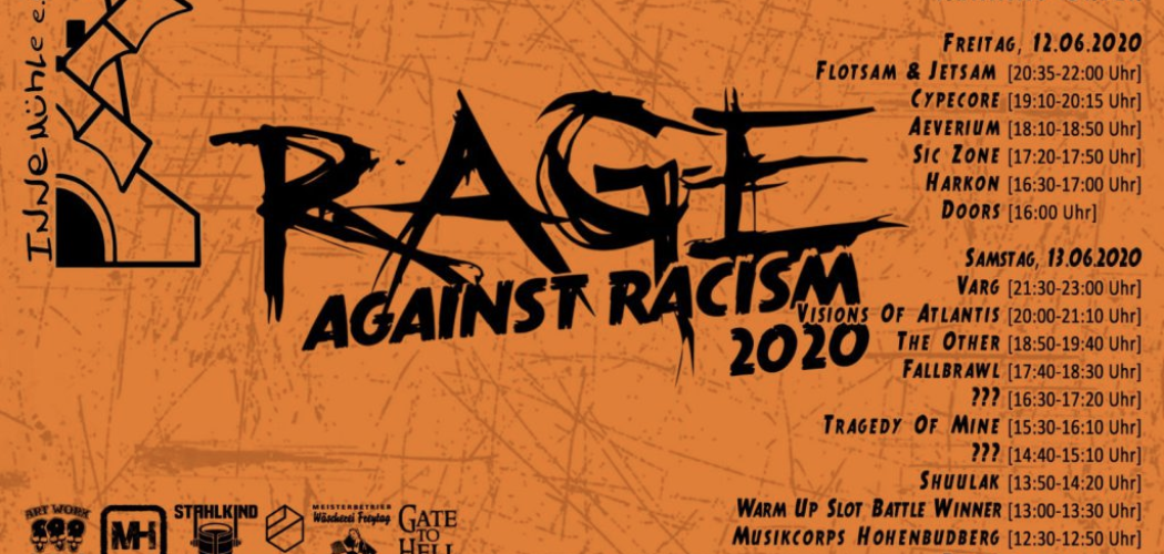 Rage against Racism Open Air Festival 2020 – unter freiem Himmel und bei freiem Eintritt